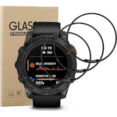 carinacoco Displayschutzfolie für Garmin Fenix 7X Pro 51 mm [3 Pack], elastīgs HD PET klare Displayschutzfolie, 3D volle Abdeckung, gebogene Kanten, kratzfest, blasenfrei,