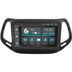 Costum Fit automašīnas radio priekš Jeep Compass Android GPS Bluetooth WiFi Dab USB Full HD skārienekrāna displejs 10 collu Easyconnect