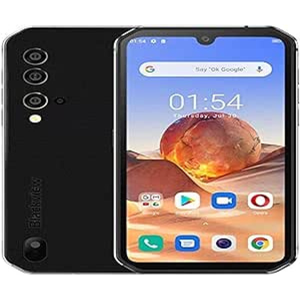 Āra mobilais tālrunis bez līguma Blackview BV9900E, Android 10, Helio P90 6GB + 128GB, 48MP Quad AI kamera, IP68 robusts viedtālrunis, ūdensizturīgs, 5,84 collu FHD+ Gorilla Glass 5, bezvadu uzlāde