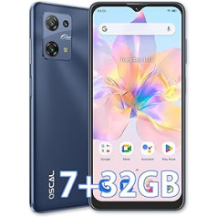 OSCAL viedtālrunis bez līguma, 7GB RAM, 32GB ROM, 256GB TF/SD, C30 Android mobilais tālrunis lēts 6,5 collu HD+ displejs, 5080mAh 12MP kamera, 4G Dual SIM mobilie tālruņi bez Simlock, 3 karšu slots, 5G