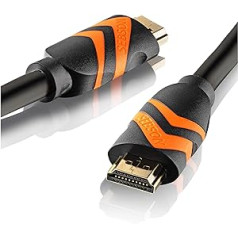 SEBSON HDMI kabelis 10 m 2,0 b liela ātruma ar Ethernet, 4K/60Hz Ultra HD 2160p Full HD 1080p 3D, HDR, ARC audio atgriešana, PVC pārklājums