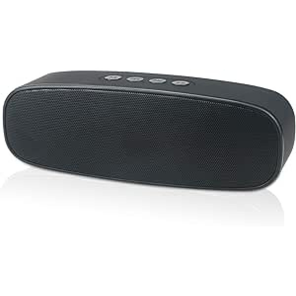 Husan bezvadu Bluetooth skaļrunis ar AUX/USB/TF kartes slotu, pārnēsājams āra skaļrunis ar HD audio, pastiprināts bass, brīvroku funkcija, FM radio skaļrunis ceļojumiem, ballītēm