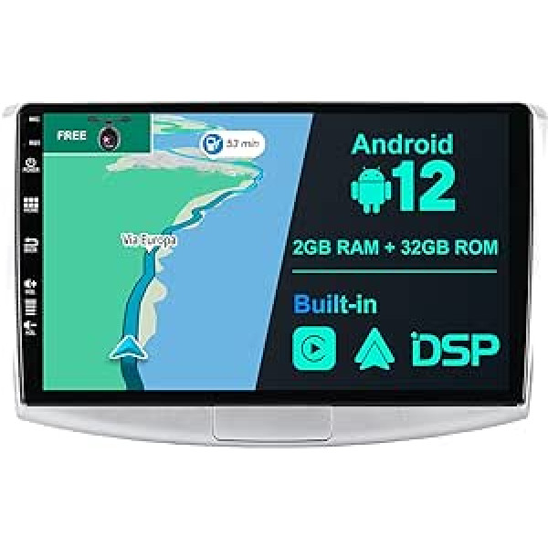 JOYX Android 10 automašīnas radio, kas piemērots Passat B6 / B7 Magotan/CC (2010-2018) - Atpakaļskata kamera Canbus Free - 2G + 32G - 10,1 collas - 2 DIN - Atbalsta DAB stūres vadību 4G WiFi Bluetooth