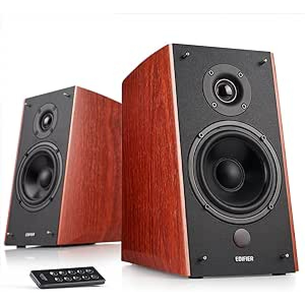 Edifier R2000DB Bluetooth-Regallautsprecher - Nahfeld-Studiomonitore - Optischer Eingang - 120 W RMS - Holz, R2000DB Wood