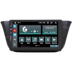 Jf Sound automašīnas audio sistēma Costum Fit JF-139ID-X9 automašīnas radio priekš Iveco Daily Android GPS Bluetooth WiFi Dab USB Full HD skārienekrāna displejs 9 collu Easyconnect 8 kodolu procesors, balss komandas, melns