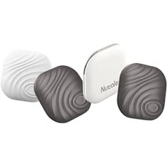 Nutale Air Key Finder Tag Grey Bluetooth 4PCS - Only IOS - Item Finder Tracker - Works with iPhone or iPad - Find Keys Pet Purses or Backpacks and Tablets