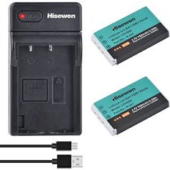 LOH880 Battery Hisewen R-IG7 Replacement Battery (Pack of 2) and Charger for Logitech Harmony One 900 720 850 880 885 890 Pro H880 Remote Control