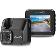 Mio MiVue C545 Car Camera Dashcam Full HD 1080P @ 60 kadri sekundē, 2M sensors, HDR, F1.8, FOV140, G-sensors, displejs 2.0