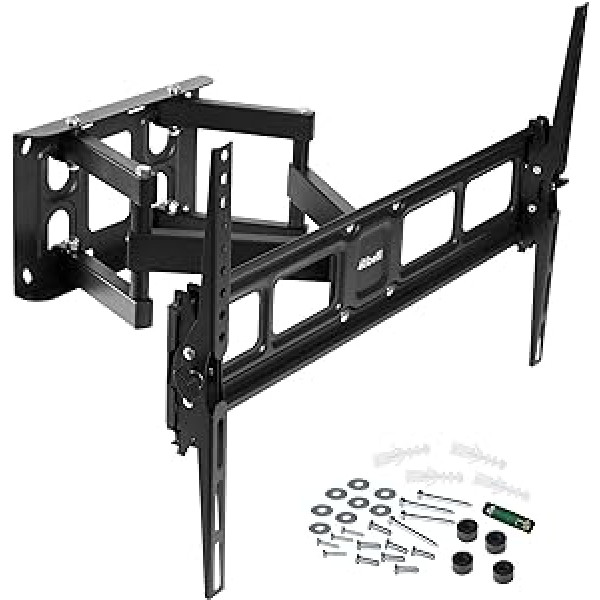 Ribelli® TV Wall Mount Swivelling Tilting Max. VESA 600 x 400 mm for 32 - 84 Inches, TV Mount, Flat & Curved TV or Monitor up to 50 kg