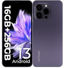 HOTWAV Note 13 Pro Android 13 viedtālrunis bez līguma, 6,6 collu HD+ displejs 50MP + 16MP dubultā kamera, 8GB/256GB/1TB (SD) atmiņa astoņkodolu mobilais tālrunis lēts, 5160mAh divi 4G mobilie tālruņi, NFC,