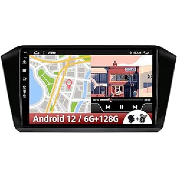 10 collu 2 DIN automašīnas radio Android 12 der VW Passat B8 (2015-2019) - Iebūvēts DSP/Carplay/Android Car -6G + 128G - Kamera var brīvi - Stūres vadība 4G WiFi BT DAB 360 kamera