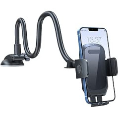 Universal Phone Holder for Car [Long Arm] Car Phone Holder Dashboard Windscreen Strong Suction Cup Phone Holder Car Truck for iPhone 14 13 Pro Max All Phones