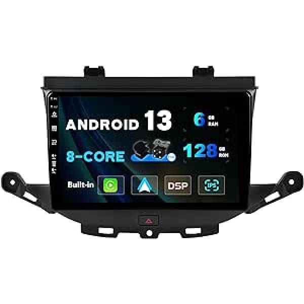 SXAUTO — 6G+128G — Android 12 IPS automašīnas radio, kas paredzēts Vauxhall Astra K/Buick Verano GS (2016-2020) — iebūvēta Carplay/Android automašīna — kamera + MIC — DAB stūres vadības ātrā sāknēšana 360 CAM — 2 DI