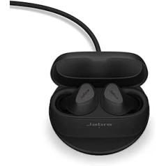 Jabra Connect 5t True bezvadu in-ear Bluetooth austiņas ar hibrīda aktīvo trokšņu slāpēšanu (ANC), 6 mikrofonu zvanu tehnoloģiju, Bluetooth daudzpunktu un Microsoft Swift Pair — titāna melns