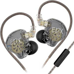 keephifi KZ EDX Lite vadu austiņas Super Bass, KZ IEM, noņemams kabelis, in-ear monitors HiFi for Audiophile, profesionālas kvalitātes OFC kabelis