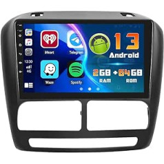 2 GB + 64 GB Hikity Android 13 automašīnas radio priekš Fiat Doblo 2010-2015/Opel Combo 2011-2018 ar bezvadu Carplay/Android Car 9 collu skārienekrāna automašīnas radio ar navigācijas FM RDS SWC mikrofona atpakaļgaitas kameru