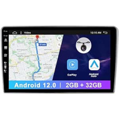 9 collu Android 12 automašīnas radio priekš Toyota Avensis 2002-2008 Atbalsta GPS Navi, Bluetooth Car Stereo Mirrorlink/Carplay/FM/RDS/WLAN/USB/Camera 2GB + 32GB