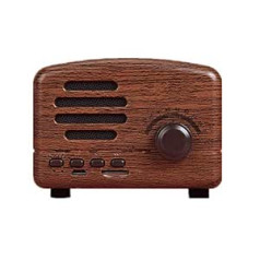 Vietējais atgriežas Retro Bluetooth skaļrunis bezvadu viedais radio bass audio karte Mini Creative Gift Wood