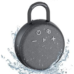 ZEALOT Bluetooth skaļrunis S77, IPX6 ūdensizturīgs, pārnēsājama mūzikas kaste ar karabīni, maza Bluetooth kaste ar SD karti, bezvadu dušas skaļrunis sportam, baseinam, pludmalei, pārgājieniem, kempingam