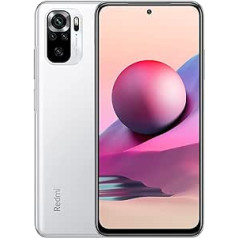 Redmi Note 10S viedtālruņa operatīvā atmiņa 6 GB ROM 64 GB 6,43 collu AMOLED DotDisplay 64 MP kamera 33 W Ātrās uzlādes MediaTek Helio G95 3,5 mm austiņu ligzda 5000 mAh (tips) Akumulators Balts [Globālā versija]