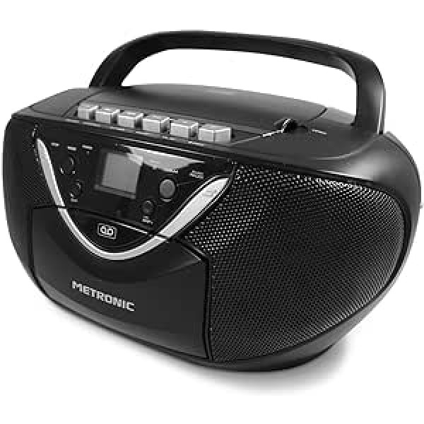 Metronic 477131 CD-/Kassettenradio schwarz