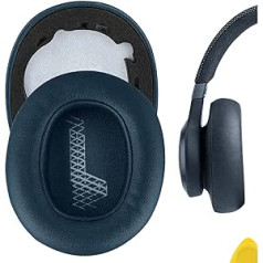 Geekria QuickFit Protein Leather rezerves ausu spilventiņi JBL Live 650 BTNC, Lifestyle E65BTNC, Duet NC, Live 660 NC austiņas, ausu spilventiņi, ausu uzlikas, remonta daļas (zilas)