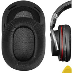 Geekria QuickFit Protein-Leder-Ohrpolster für Söny MDR-1R, MDR-1RMK2 Kopfhörer, Ersatz-Ohrpolster, Ohrpolster, Ohrmuscheln, Reparaturteile für Headset (schwarz)