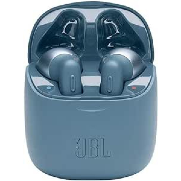 JBL Tune 220 TWS Lifestyle Bluetooth austiņas — bezvadu sporta austiņas līdz pat 3 stundām mūzikas baudīšanai ar vienu akumulatora uzlādi — Iekļauts uzlādes futrālis 1 zils