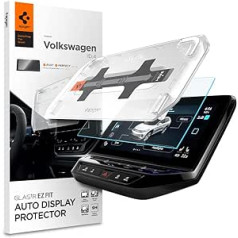 Spigen Glas.tR EZ Fit ekrāna aizsargs, kas saderīgs ar Volkswagen ID.4 2021-2023, 10 collas, uzstādīšanas veidne, matēts, aizsardzība pret atspīdumu, pret pirkstu nospiedumiem, 9H cietības plēve, VW ID.4 piederumi