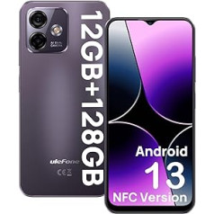 Ulefone Note 16 Pro Android 13 viedtālrunis Ohne Vertrag, 12GB+128GB/SD-256GB, 6.52