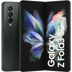 Samsung Galaxy Z Fold3 5G, salokāms mobilais tālrunis bez līguma, elastīgs, liels 7,6 collu displejs, 512 GB atmiņa, Phantom Green iesk. -