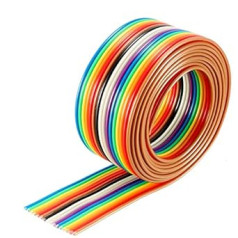 uxcell 20P džempera vads 1,27 mm soļa lentes kabelis, DIY, 1 metra garš