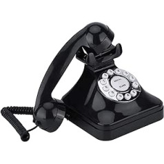 DERCLIVE WX-3011 vintage juodas daugiafunkcis plastikinis namų telefonas Retro laidinis fiksuotojo ryšio telefonas
