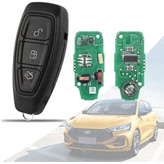 AULESSE 3 Tasten Funkschlüssel Schlüssel 433 MHz Fernbedienung Autoschlüsselgehäuse mit 4D63 Chip für Fo-RD Fiesta Focus Kuga Grand S-Max C-Max Mondeo Galaxy Monde 2007–2015