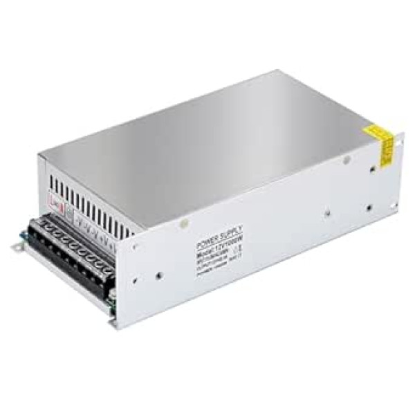 BREUAILY 12V 83.3A 1000W regulēts komutācijas barošanas avots Universāls komutācijas barošanas avota pārveidotājs AC 110/220V uz DC 12V LED barošanas adapteris videonovērošanas 3D printera radio datora projektam