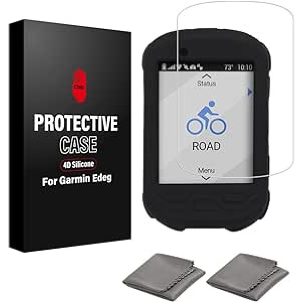 CNCLOL Garmin Edge 530/830 futrālis Garmin Edge 530/830 rūdīta stikla ekrāna aizsargs, kas paredzēts Garmin Edge 530/830 Garmin Edge