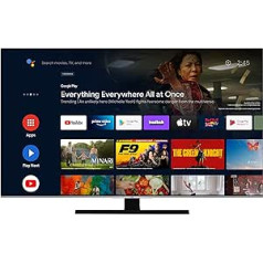 JVC LT-65VAQ7255 65 collu QLED televizors/Android TV (4K Ultra HD, HDR Dolby Vision, trīskāršs uztvērējs, viedtelevizors, Bluetooth, Dolby Atmos) [2023], melns