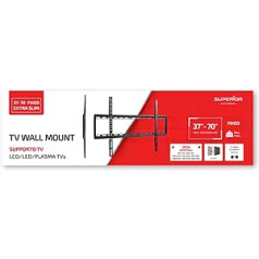 TV Wall Mount 37 to 70 Inches Extra Slim VESA 200 x 200 / 300 x 300 / 400 x 200 / 400 x 400 / 600 x 400