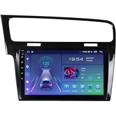 JUNHUA Android 12 automašīnas radio GPS navigācija VW Golf 7 VII MK7, ar 2 GB RAM + 32 GB ROM, 10,1 collu displeju, 1280 x 800, atbalsta bezvadu Carplay Android Car WiFi Bluetooth 5.1