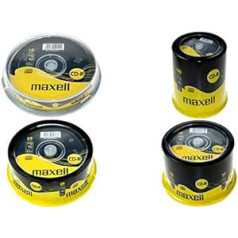 maxell CD-R 80 minūtes, 700 MB, 52X, 10 vārpstas, jūs saņemsiet 1 iepakojumu, iepakojumā 10 vārpstas