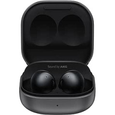 SAMSUNG Galaxy Buds2 Bluetooth austiņas, melnas Oniksa ausīs ievietojamas bezvadu aktīvās trokšņu slāpēšanas, apkārtējās vides trokšņu slāpēšanas IPX2 lādētāja korpusa kvalitātes skaņas kvalitāte, kas paredzēta tikai Amazon FR vers