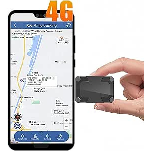 LMHOME 4G izsekotājs Nano GPS izsekotājs — uzticama reāllaika atrašanās vieta bērniem, motocikliem un automašīnām