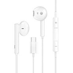 KP TECHNOLOGY Austiņas priekš Galaxy A34 5G — In-Ear Headphones Headset Austiņas ar iebūvētu tālvadības pulti priekš Samsung Galaxy A34 5G