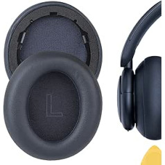 Geekria QuickFit aizstājējproteīna ādas ausu spilventiņi priekš Anker Soundcore Life Q30, Soundcore no Anker Life Q35 austiņu ausu spilventiņi, austiņu ausu spilventiņi, remonta daļas (zilas)