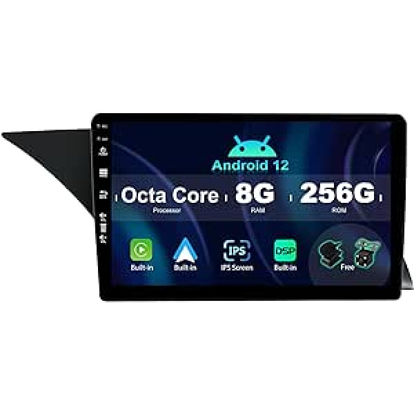 SXAUTO ¦ 8G + 256G ¦ Android 12 IPS automašīnas radio, kas paredzēts Benz GLK-Class X204 (2012-2015) — iebūvēta Carplay/Android Car/DSP — LED kamera + MIC — DAB stūres vadība Fast-Boot 360-CAM WiFi AHD - 2 DIN