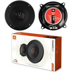 2 skaļruņi, kas saderīgi ar JBL Stage3 527 2-way Coaxial 5,25 collas 13,00 cm 130 mm 40 W RMS un 200 W Max 3 Ohm 91 dB SPL Car Black uz pāri