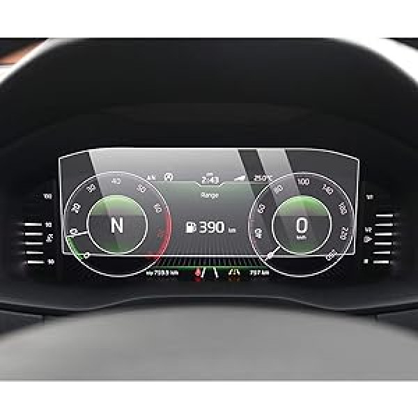 YEE PIN 10,25 collu ekrāna aizsargs Skoda Kodiaq Superb Karoq Active Info Display 2019 2020-2022 2023 Ekrāna aizsargs Navigācija Skrāpējumiem izturīgs bez burbuļiem, caurspīdīgs — rūdīta stikla aizsardzība