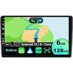 BXLIYER — 6G+128G — Android 12 IPS automašīnas radio, kas piemērots Citroen Berlingo (2008-2019) — bezvadu CarPlay/Android Car/DSP — LED kamera un mikrofons — 9 collu 2 DIN — DAB stūres vadība Fast Boot 360