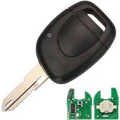 AULESSE 1 pogas Clio 2 tālvadības atslēgas apvalks ar 433 MHz PCF7946 mikroshēmu Renault Clio 2 Kangoo 1 Twingo Master 2001-2006 tālvadības atslēgas apvalks ar NE73 asmeni