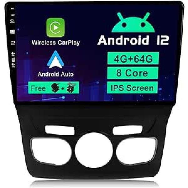 SXAUTO Car Radio Android 12 Piemērots Citroen C4 C4L DS4 (2013-2017) - Iebūvēts Carplay/Android Car/DSP - Kamera MIC Bezmaksas - 4G + 64G - 10,1 collas 2 DIN - Atbalsta DAB Stūres vadību 4G WiFi